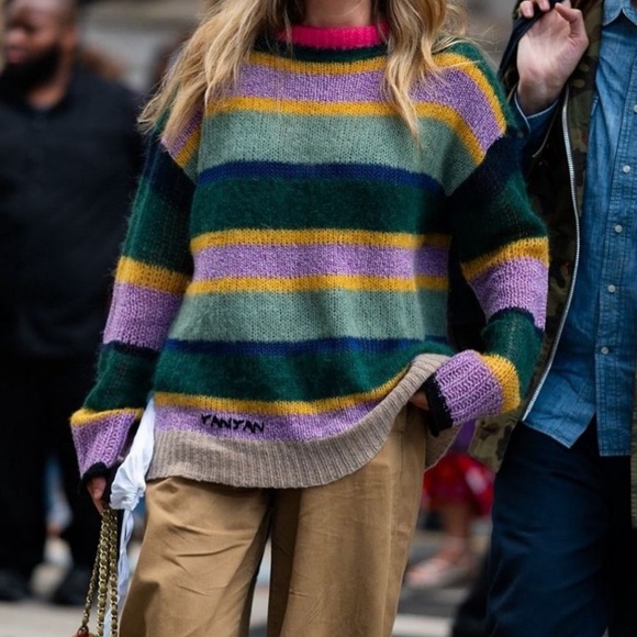 Chinti & Parker Wool & Cashmere Striped Sweater Sz M - Picture 8 of 8